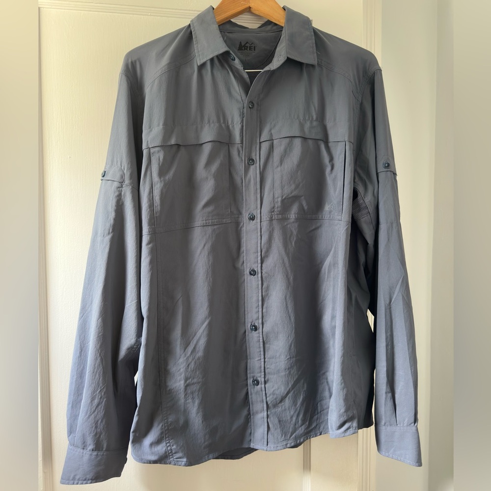 REI Outdoor long sleeve button up shirt
